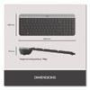 MK470 Slim Wireless Keyboard and Mouse Combo, 2.4 GHz/33 ft Wireless Range, Graphite