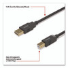 USB-A to USB-B 2.0 Cable, 16 ft, Black