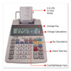 EL-1750V Two-Color Printing Calculator, Black/Red Print, 2 Lines/Sec