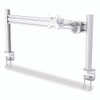 Single-Extension Monitor Mount for Slat Wall System for 32" TVs, 4.9w x 4.7d x 14.2h, Silver, Supports 22 lb