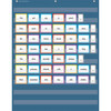 Slate Blue 10 Pocket Chart, 34" x 44" Slate Blue 10 Pocket Chart, 34" x 44"