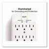 6-Outlet Plus USB Outlet Surge Protector, 6 AC Outlets/2 USB Outlets, 900 J, White