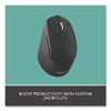 M720 Triathlon Wireless Mouse, 2.4 GHz Frequency, 33 ft Wireless Range, Right Hand Use, Black