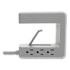 Surge Protector, 6 AC Outlets/2 USB-A and 1 USB-C Ports, 8 ft Cord, 1,080 J, Gray