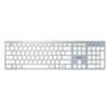 AKB-730UW Keyboard, Silver/White