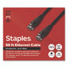 CAT6 Ethernet Cable, 50 ft, Black, 10/Pack