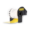 Continuous Film Label Tape, 2.4" x 50 ft Roll, Yellow