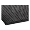 Ribbed Vinyl Anti-Fatigue Mat, Rib Embossed Surface, 36 x 144, Black