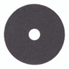 Stripping Floor Pads, 14" Diameter, Black, 5/Carton