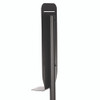 Stainless Steel Universal Sanitizer and Soap Dispenser Stand, 14.5" dia x 55.5" h, Black