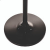 Stainless Steel Universal Sanitizer and Soap Dispenser Stand, 14.5" dia x 55.5" h, Black