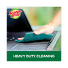 Heavy-Duty Scouring Pad, 3.8 x 6, Green, 5/Carton