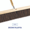 Floor Brush Head, 3.25" Brown Palmyra Fiber Bristles, 36" Brush