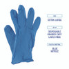 Disposable General-Purpose Powder-Free Nitrile Gloves, X-Large, Blue, 5 mil, 100/Box