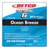 BestScent Ocean Breeze Deodorizer, Ocean Breeze Scent, 67.6 oz FastDraw Bottle, 4/Carton