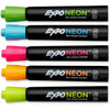 Neon Dry Erase Marker, Bullet Tip, Assorted, Pack of 5