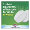 Ultra Clean Toilet Tablets Bleach, 3.5 oz Tablet, 2/Pack, 6 Packs/Carton