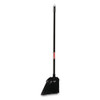 Angled Lobby Broom, Poly Bristles, 35" Handle, Black