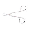 Scissors, 4.5" Long, Straight Nickel Handle