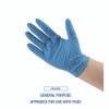 Disposable Powder-Free Nitrile Gloves, Medium, Blue, 5 mil, 100/Box