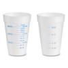 Graduated Foam Medical Cups, 16 oz, White, 25/Pack, 40 Packs/Carton