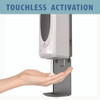 Sanitizer Dispenser, 4.6 x 4.5 x 17, Silver