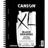XL Series Drawing Pad, Black, Side Wire Binding, 10 Sheet, 9x12 inch, 1 Count