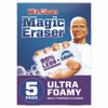 Magic Eraser, Ultra Foamy, 4.6" x 2.3", 0.7" Thick, White, 5/Pack, 4 Packs/Carton