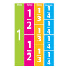 Math Die-Cut Magnets, Comparative Fractions, 51 Pieces Per Pack, 5 Packs