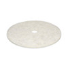Natural Burnishing Floor Pads, 27" Diameter, White, 5/Carton
