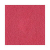 Buffing Floor Pads, 15" Diameter, Red, 5/Carton