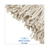 Premium Cut-End Wet Mop Heads, Cotton, 16oz, White, 12/Carton