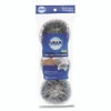Ultra Steel Scrubbers, Gray/Silver, 3/Pack