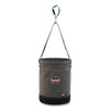 Arsenal 5940 Swiveling Carabiner Canvas Hoist Bucket, 150 lb, Gray
