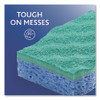 Scrunge Non-Scratch Scrub Sponge, 2.63" x 4.25", 1" Thick, Green/Blue, 2/Pack
