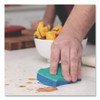 Scrunge Non-Scratch Scrub Sponge, 2.63" x 4.25", 1" Thick, Green/Blue, 2/Pack