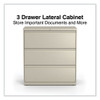 Lateral File, 3 Legal/Letter/A4/A5-Size File Drawers, Putty, 36" x 18.63" x 40.25"