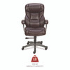 Alera Birns Series High-Back Task Chair, Supports Up to 250 lb, 18.11" to 22.05" Seat Height, Brown Seat/Back, Chrome Base