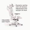 FlexFit Dexley Mesh Task Chair, Supports Up to 275 lb, 16.61" to 20.31" Seat Height, Gray Seat, Gray Back, White Base