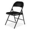 900 Series All-Steel Folding Chair, Supports Up to 250 lb, 17.75" Seat Height, Black Seat, Black Back, Black Base, 4/Carton
