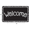 The Original Fun Mat™, Welcome Mat, 18" x 30", Black Composition Welcome
