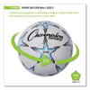 VIPER Soccer Ball, No. 5. Size, 8.5" to 9" Diameter, White