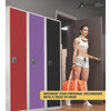 Steel Storage Locker, 1 Compartment, 12 x 12 x 72, Purple