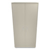 Assembled Storage Cabinet, 36w x 24.25d x 71.75h, Putty