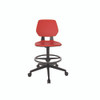Commute Extended Height Task Chair, Supports Up to 275 lb, 18.25" to 22.25" Seat Height, Red/Black
