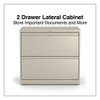 Lateral File, 2 Legal/Letter-Size File Drawers, Putty, 30" x 18.63" x 28"