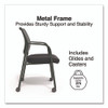 Alera Wessex Mesh Fabric Guest Chair, 24.41 x 23.62 x 35.04, Black Seat, Black Back, Black Base