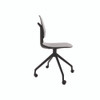 Commute Guest Chair, Supports Up to 275 lbs, 19" Seat Height, Gray Seat, Gray Back, Black Base