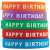 Happy Birthday Wristbands, 10 Per Pack, 6 Packs Happy Birthday Wristbands, 10 Per Pack, 6 Packs