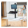 Lotus VE Sit-Stand Workstation, 29" x 28.5" x 27.5" to 42.5", Black